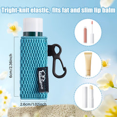 WK IEASON lip balm sleeves stretch demo highlights secure fit for any lip product