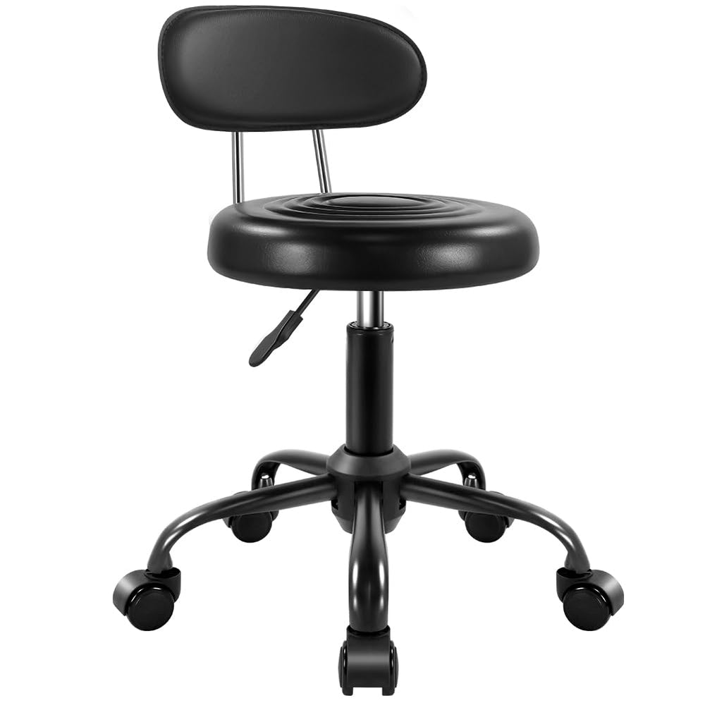 WKWKER rolling stool wheels demonstrates silent glide for effortless workspace mobility.