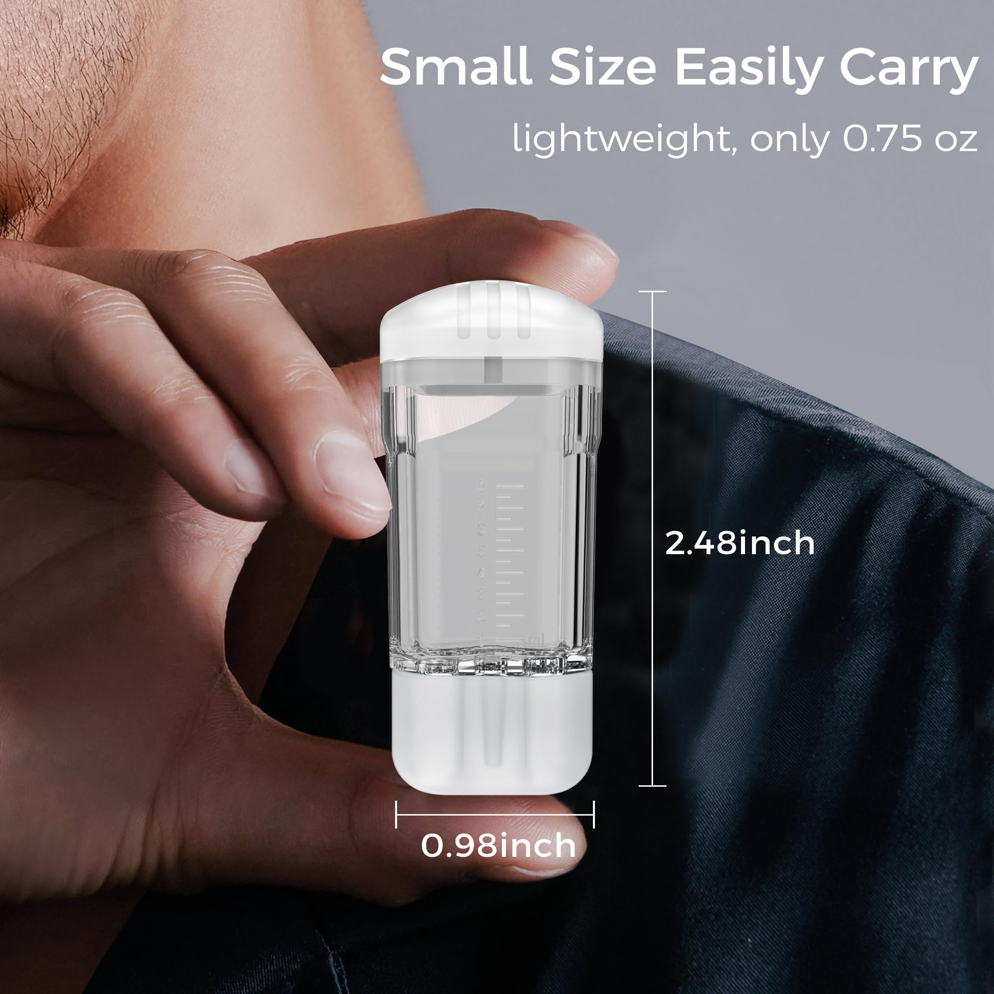 WL-YBOPRO bottle with scale marks helps control dispensing amount