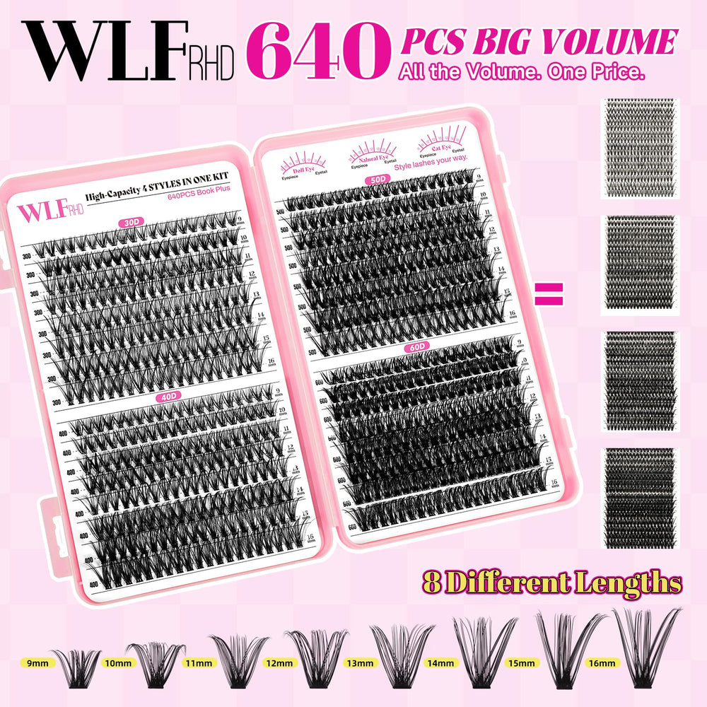 WLFRHD WLF lash bond and seal set for smooth application and secure wear