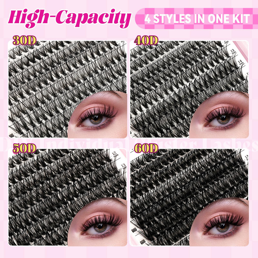 WLFRHD WLF lash tweezers set for precise placement and fluff-free application