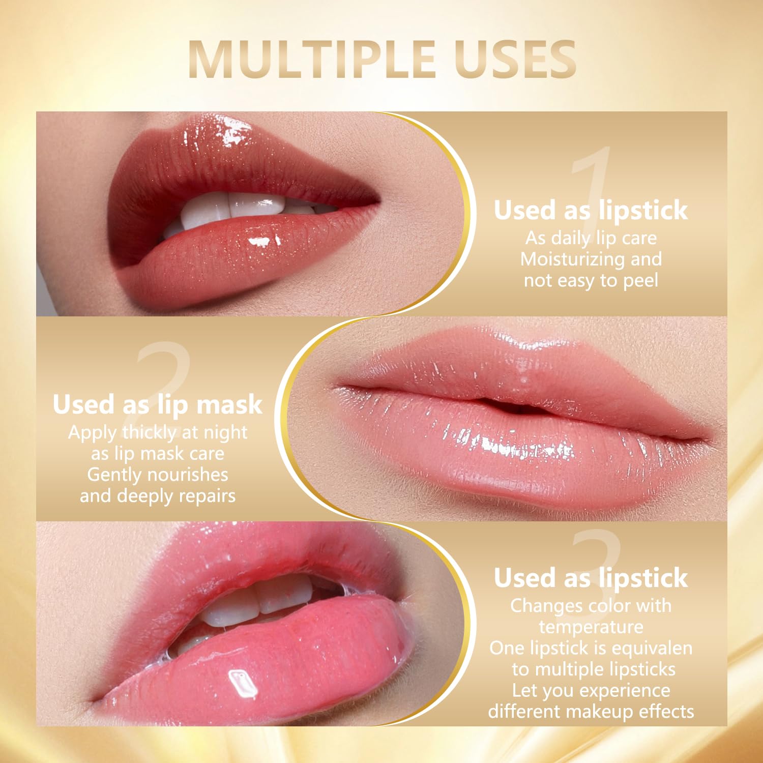 WLLEADG moisturizing lip formula nourishes lips while delivering color.