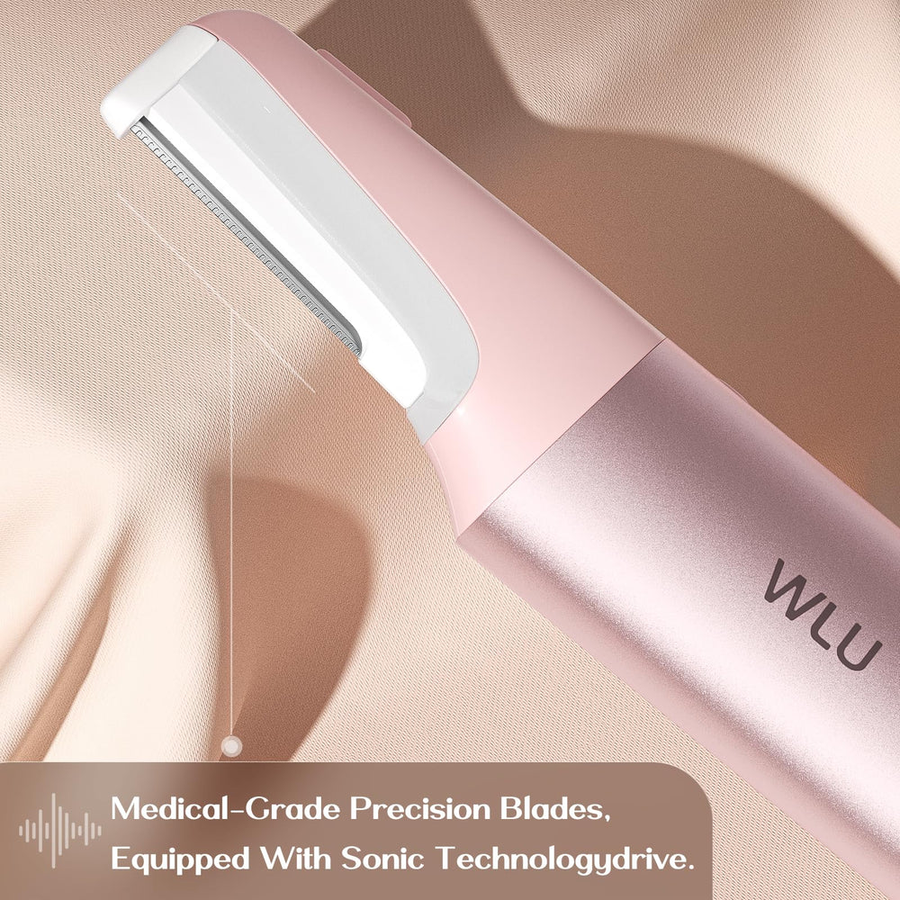 WLU Dermaplane Razor pink rechargeable battery for cordless use