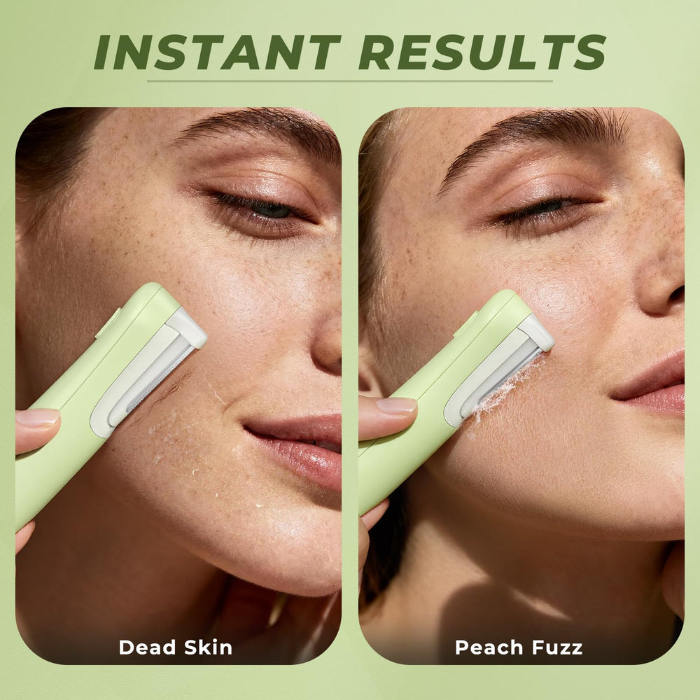 WLU Dermaplane Razor safety lock with German stainless blade promotes hygienic, irritation-free use.