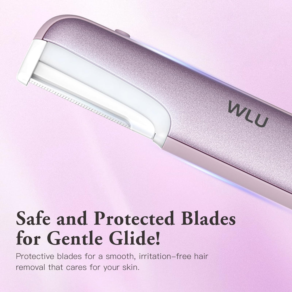WLU Dermaplaning Tool hypoallergenic blades reduce irritation during exfoliation.