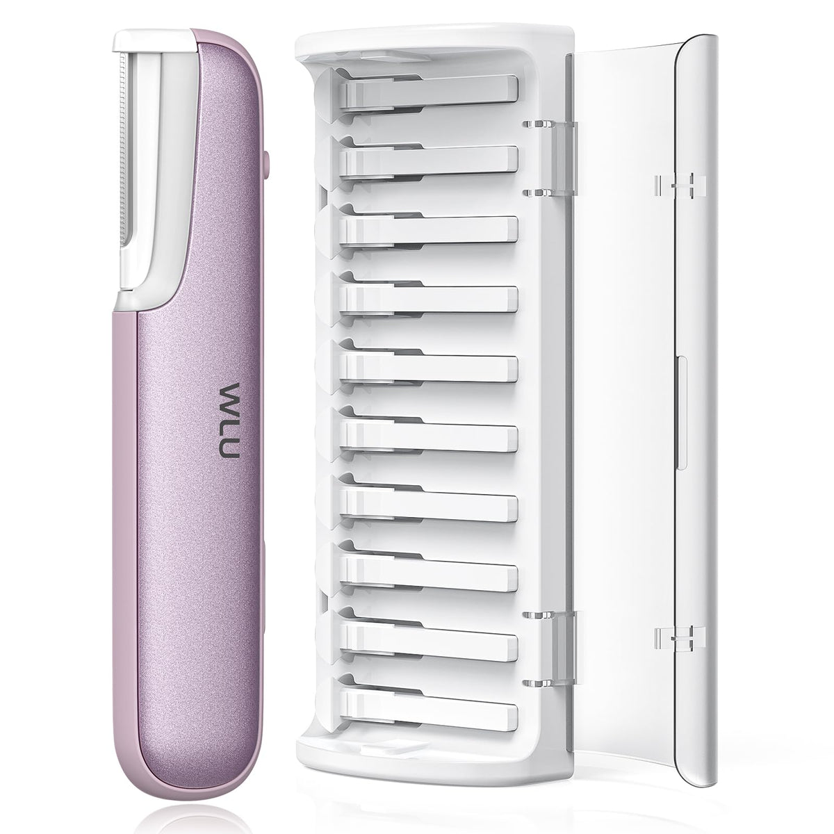 WLU Dermaplaning Tool purple handle enables precise exfoliation for smoother skin.