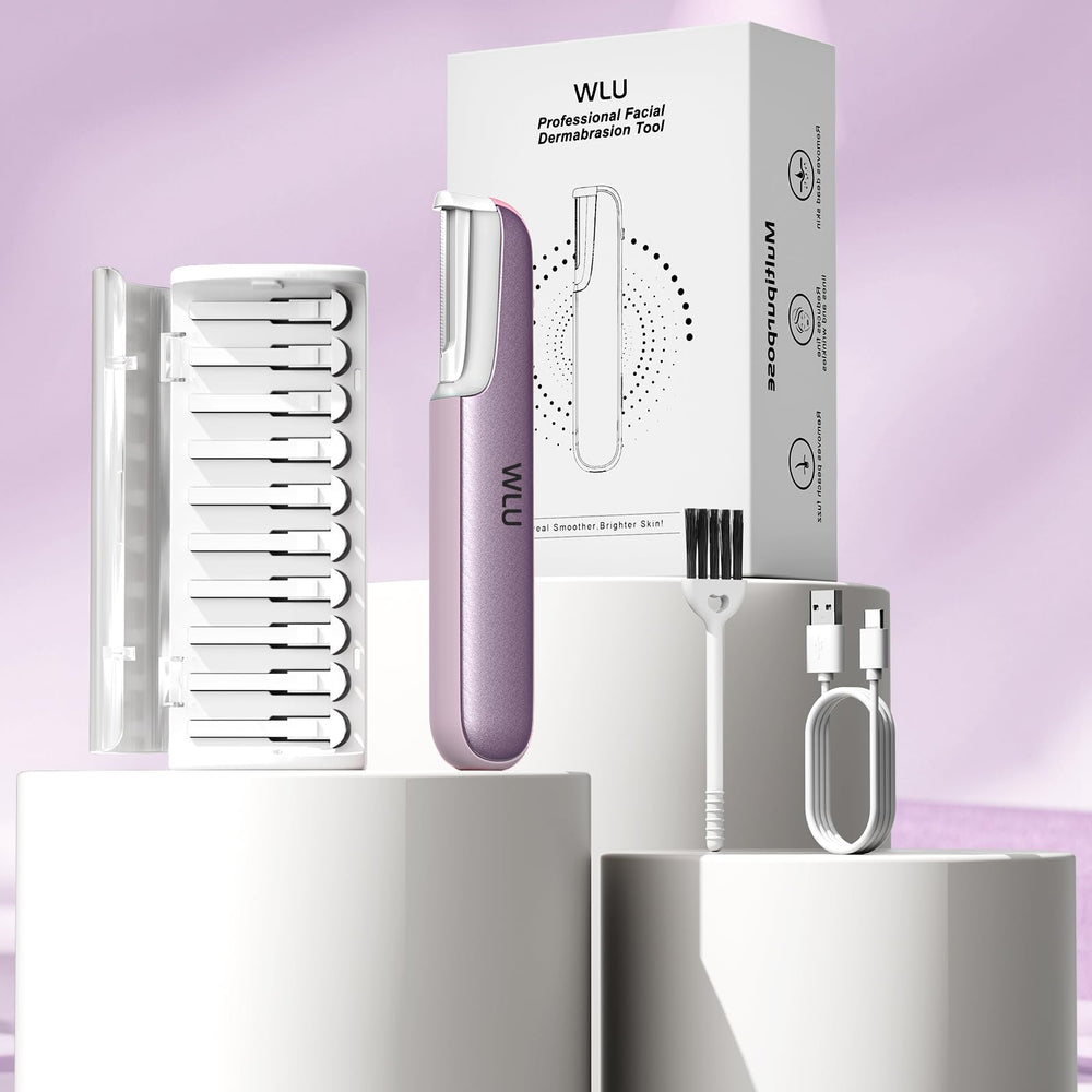 WLU Dermaplaning Tool refill blades ensure continuous exfoliation between replacements.