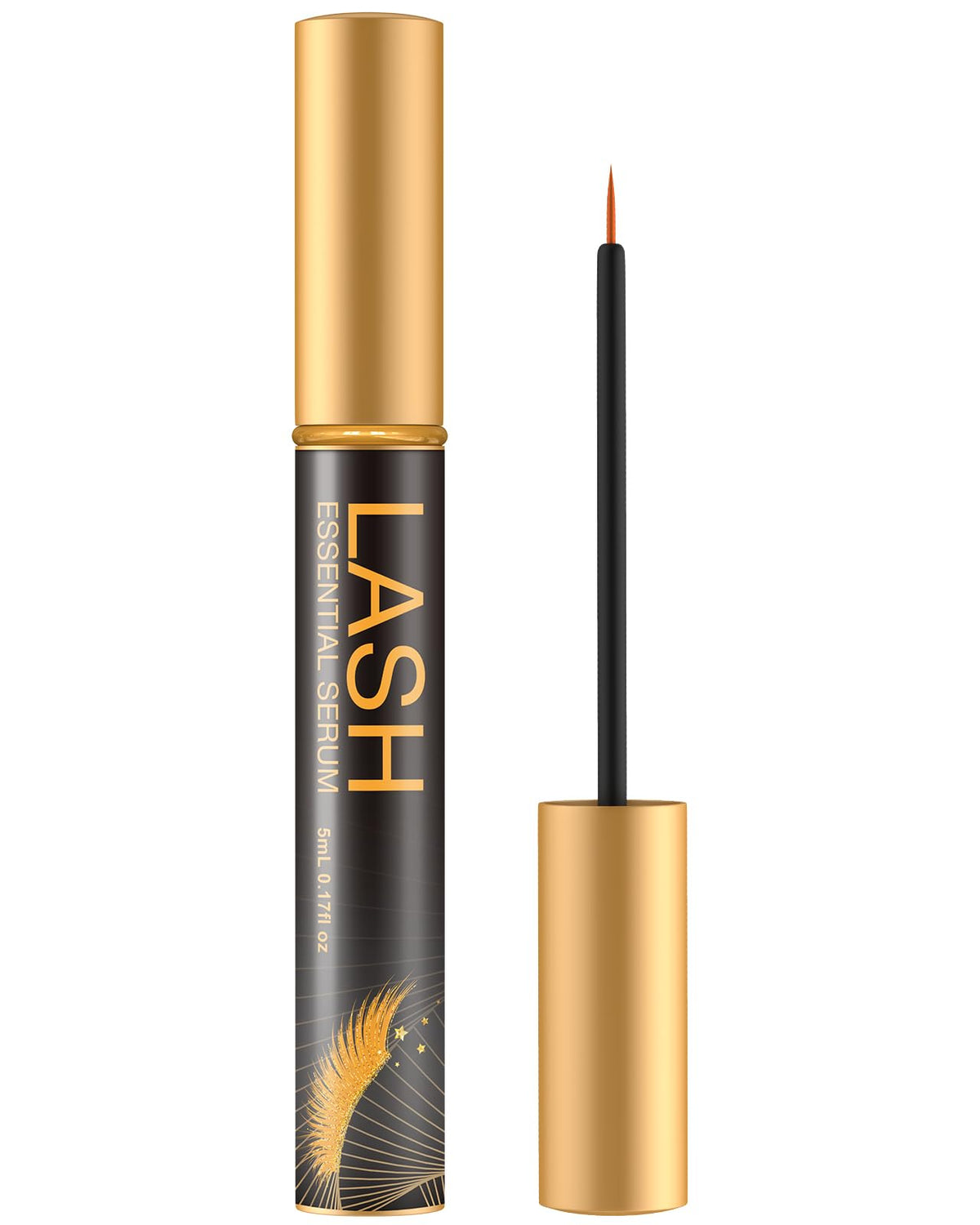 WM Western Miracle eyelash serum bottle close-up for healthier-looking lashes.