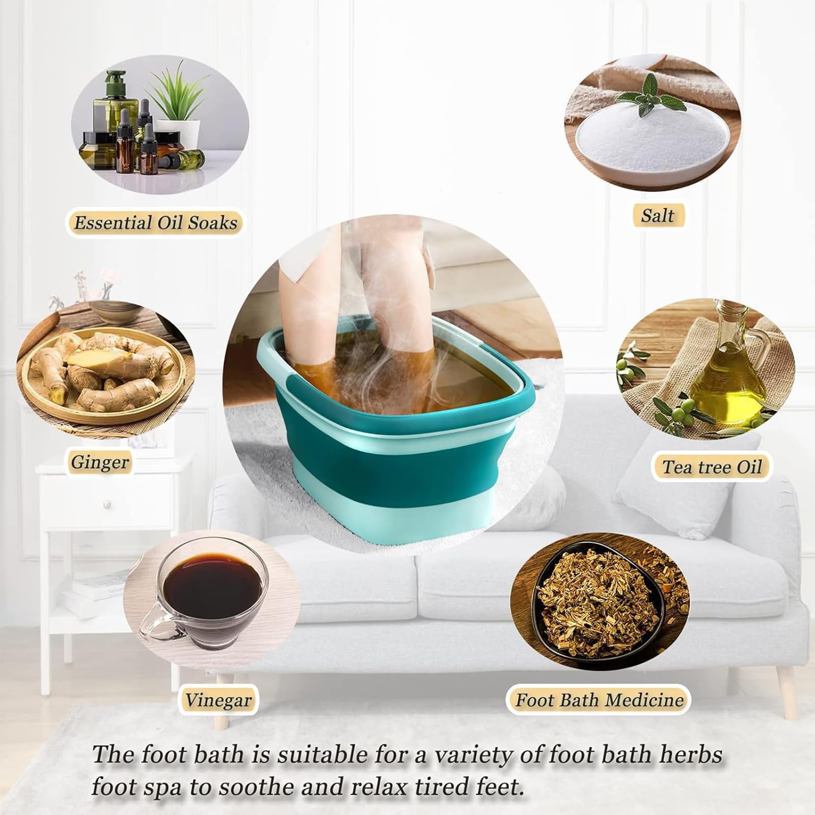 WMHYLYH foot spa interior shows 120 massage points for reflex-like stimulation.