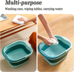 WMHYLYH foldable foot bath under bed demonstrates space-saving design.