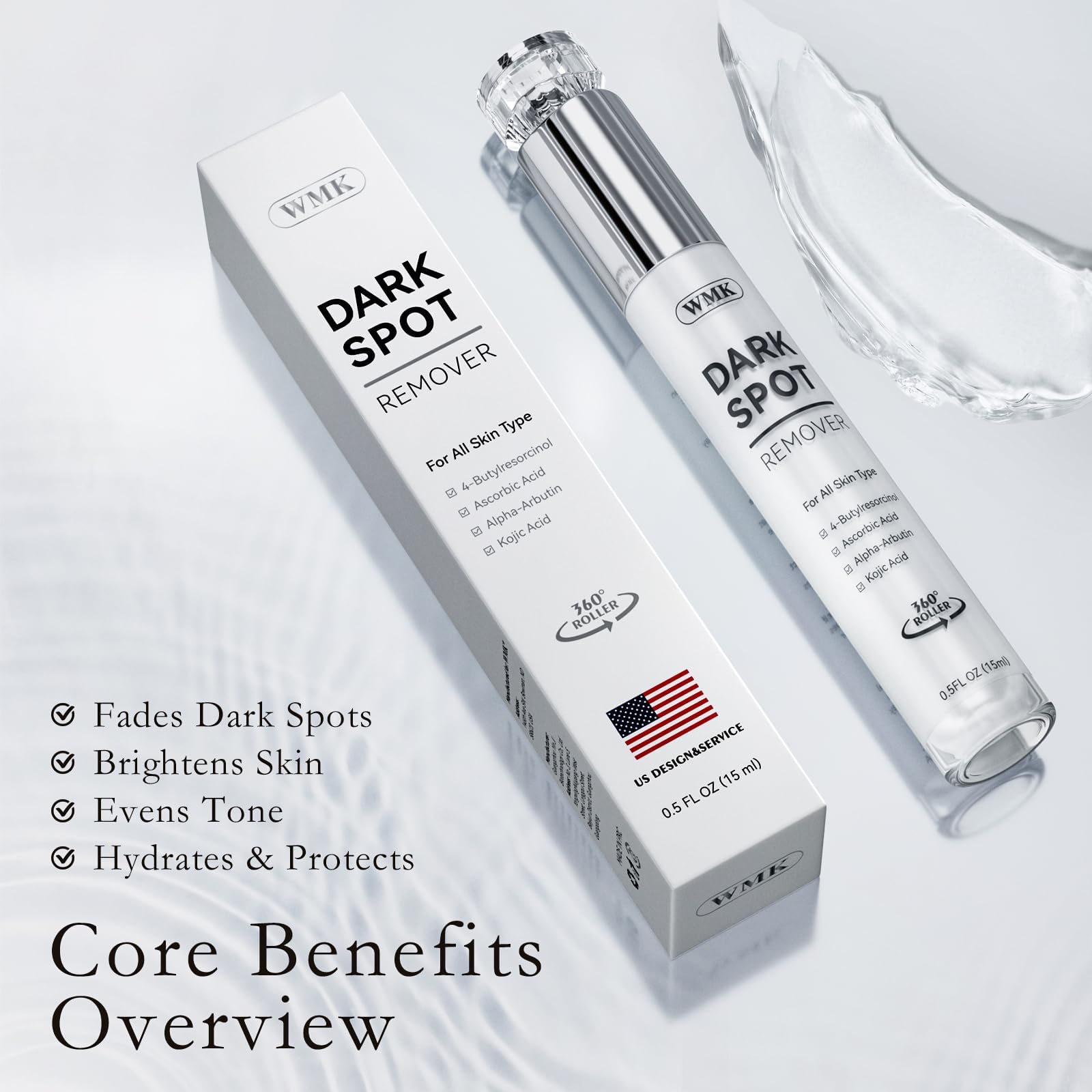WMK 360 degree roller in action for targeted skin correction