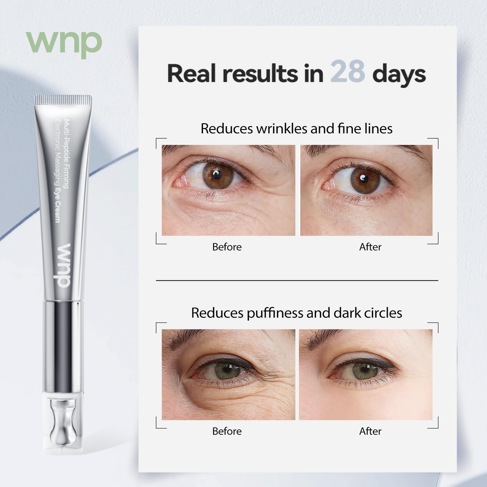 WNP Eye Cream cooling-sensation visual emphasizing fatigue relief.