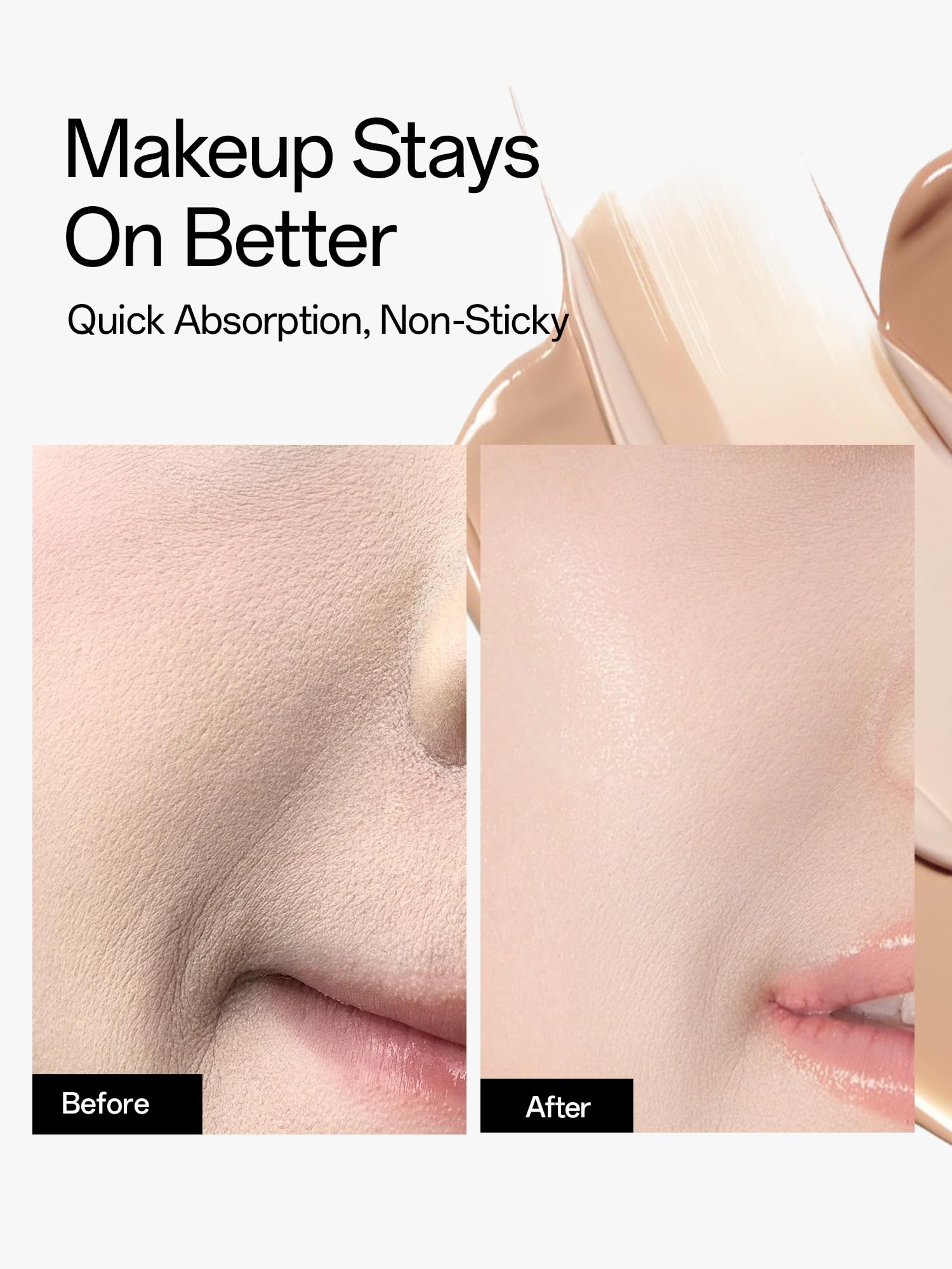WNP Hyaluronic Serum lightweight formula shown for non-greasy feel