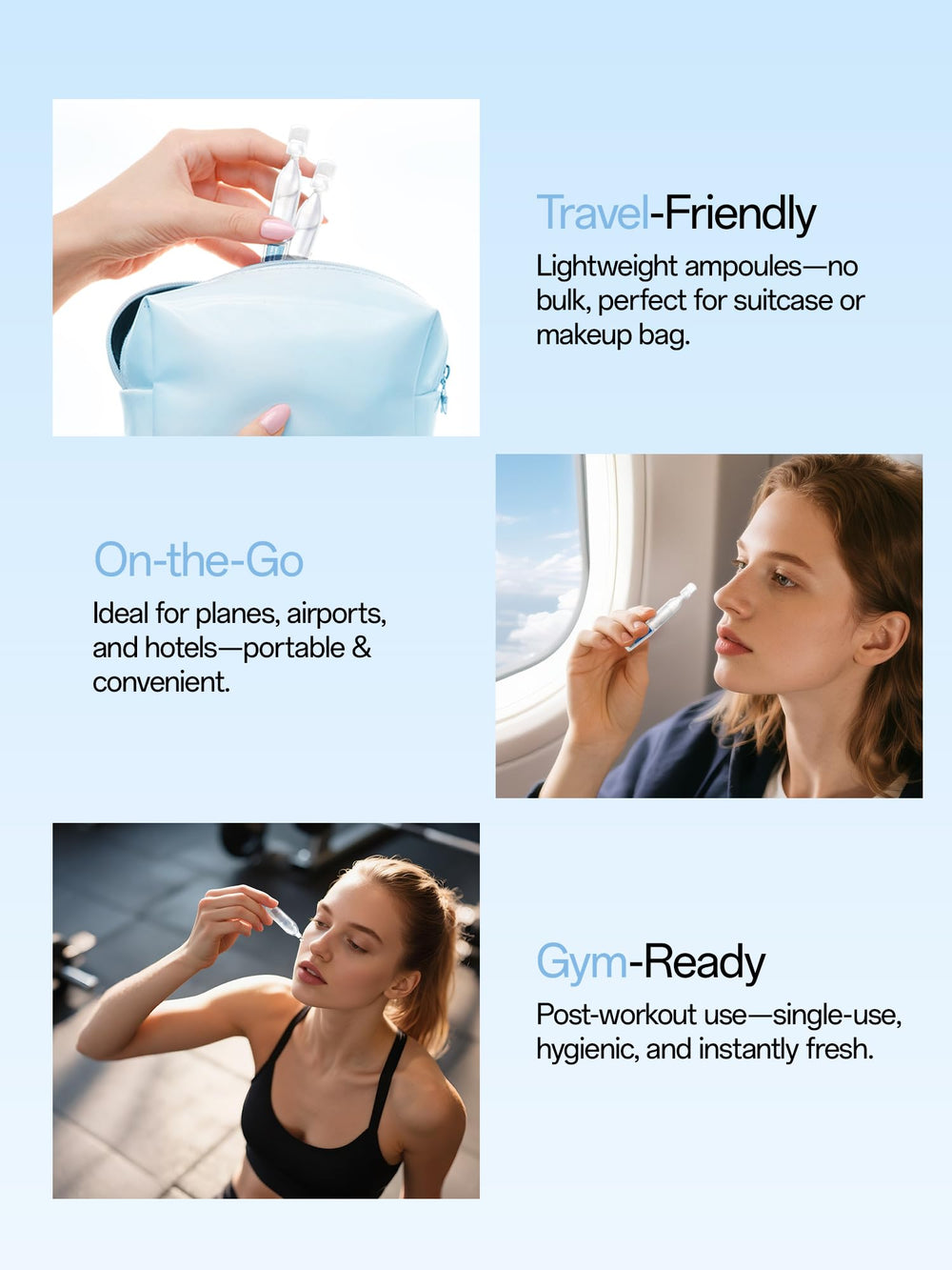 WNP Hyaluronic Serum under makeup ready-to-use hydration on the go