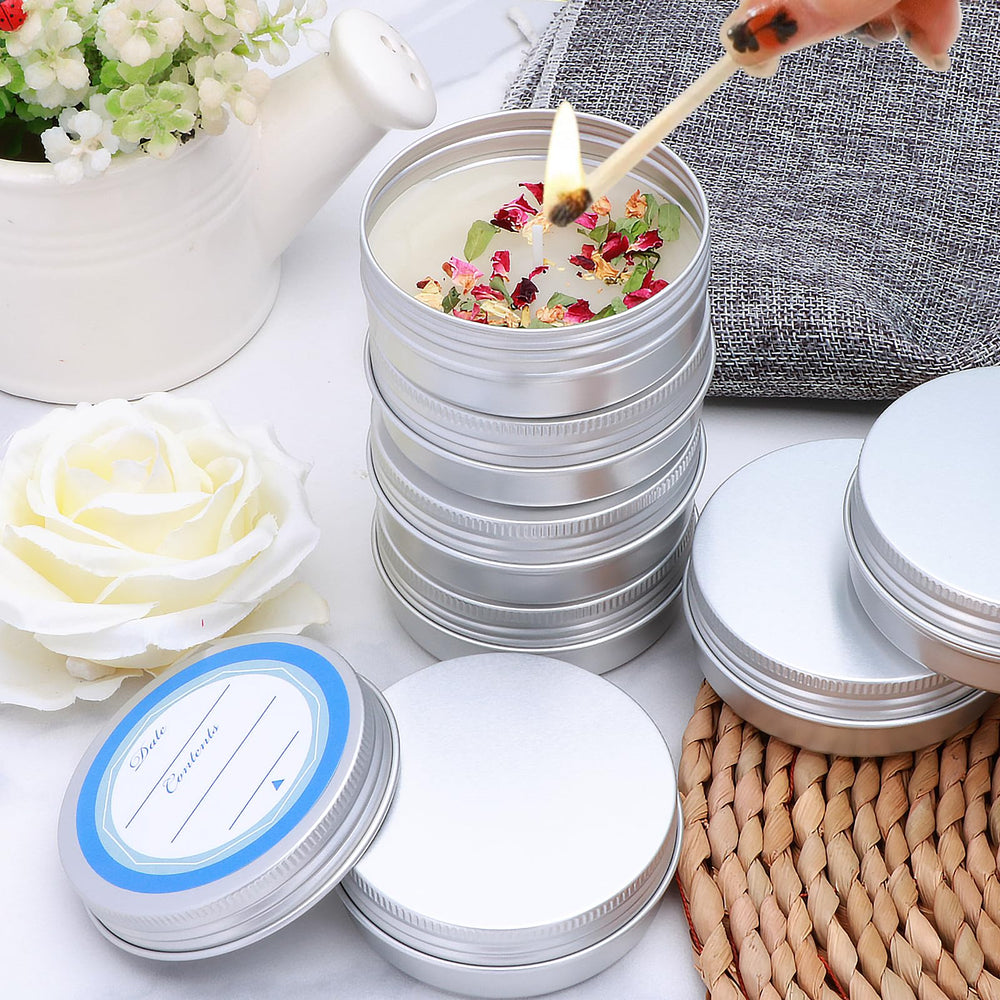 Woaiwo-q 64pack smooth-surface aluminum tin for premium DIY balms.