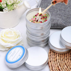 Woaiwo-q 64pack smooth-surface aluminum tin for premium DIY balms.