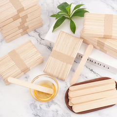 WoBiogHo 6-inch wooden wax stick close-up for comfortable application