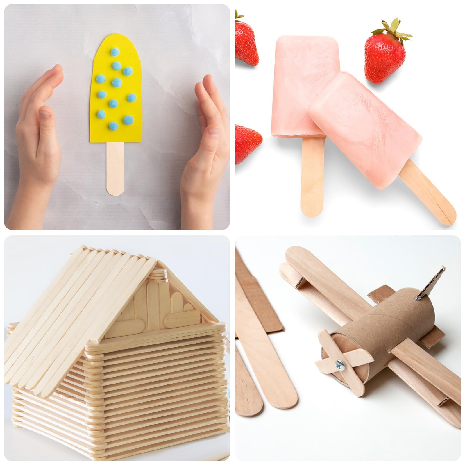 WoBiogHo tongue-depressor-popsicle-use showing multi-purpose sticks