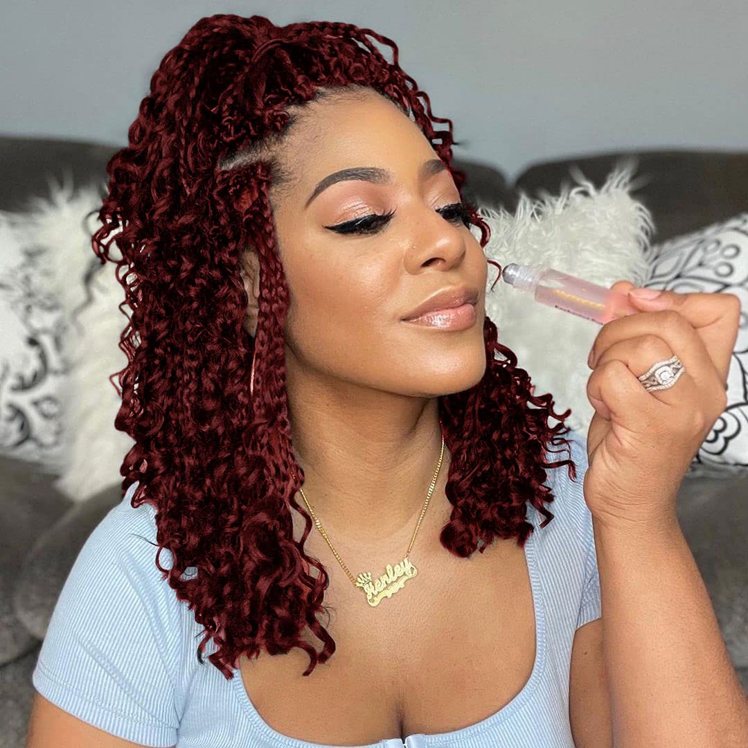 Wodun Goddess Box Braids 12inch close-up shows lightweight, comfortable texture for all-day wear.