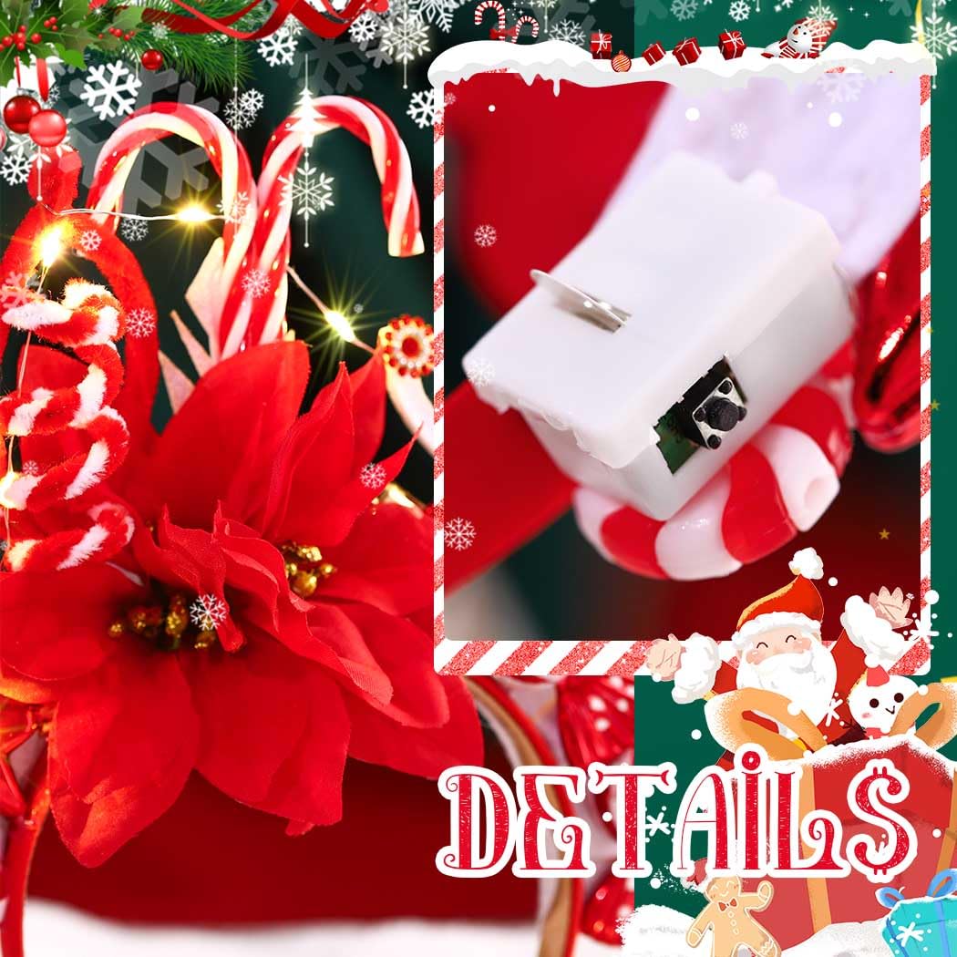 Woeoe Christmas-decoration headband shown in parades or proms for year-round wear.