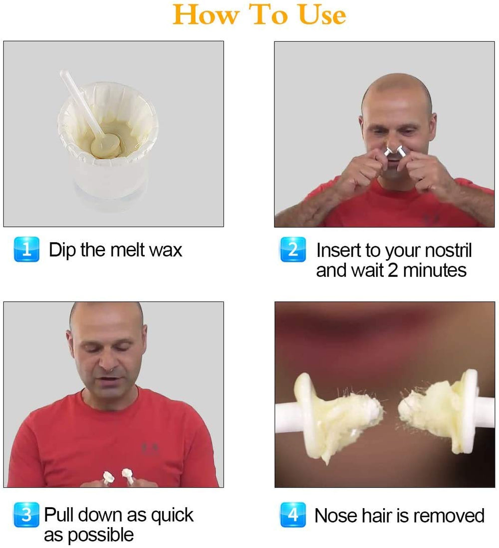 Wokaar nasal hair removal progress showing smooth, slower regrowth.