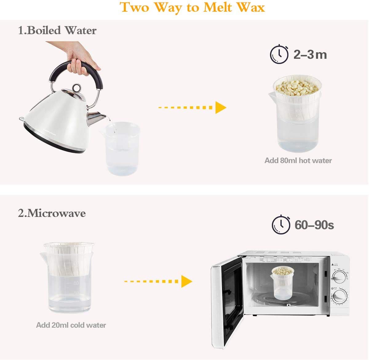 Wokaar nose and ear wax applicators in use for precise grooming.