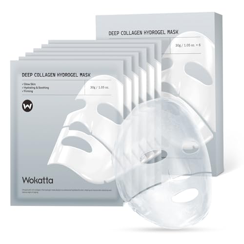 Wokatta bio-collagen mask with soothing texture for dry or sensitive skin.