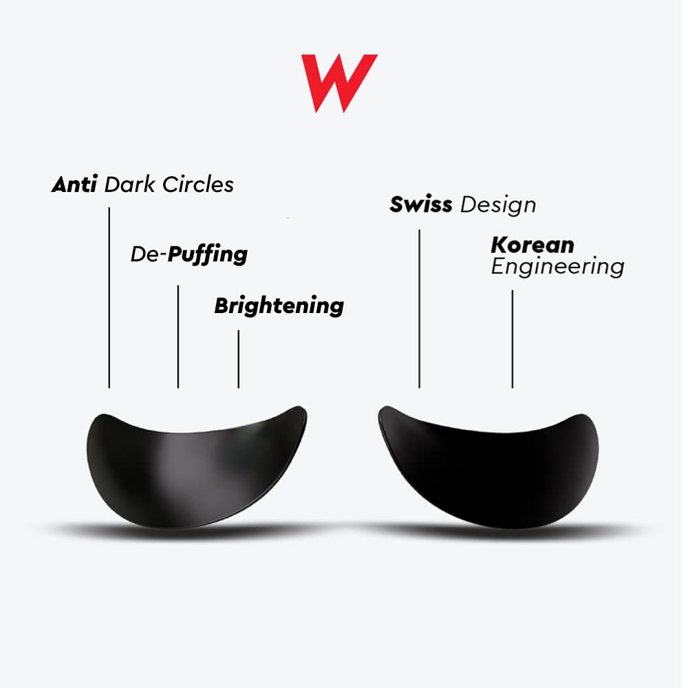 After use The Wolf Project patches showing refreshed under-eye appearance