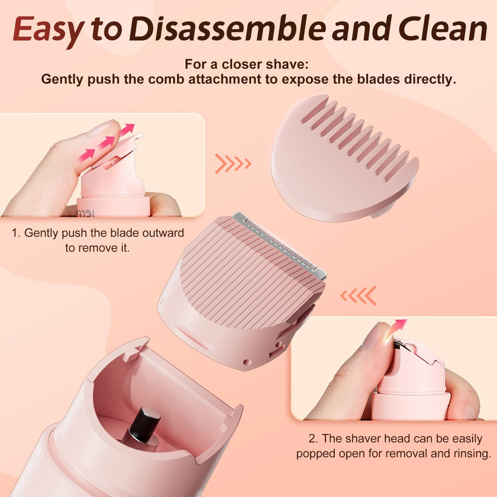 WOLLEA 90-minute runtime cordless shaving for on-the-go touch-ups