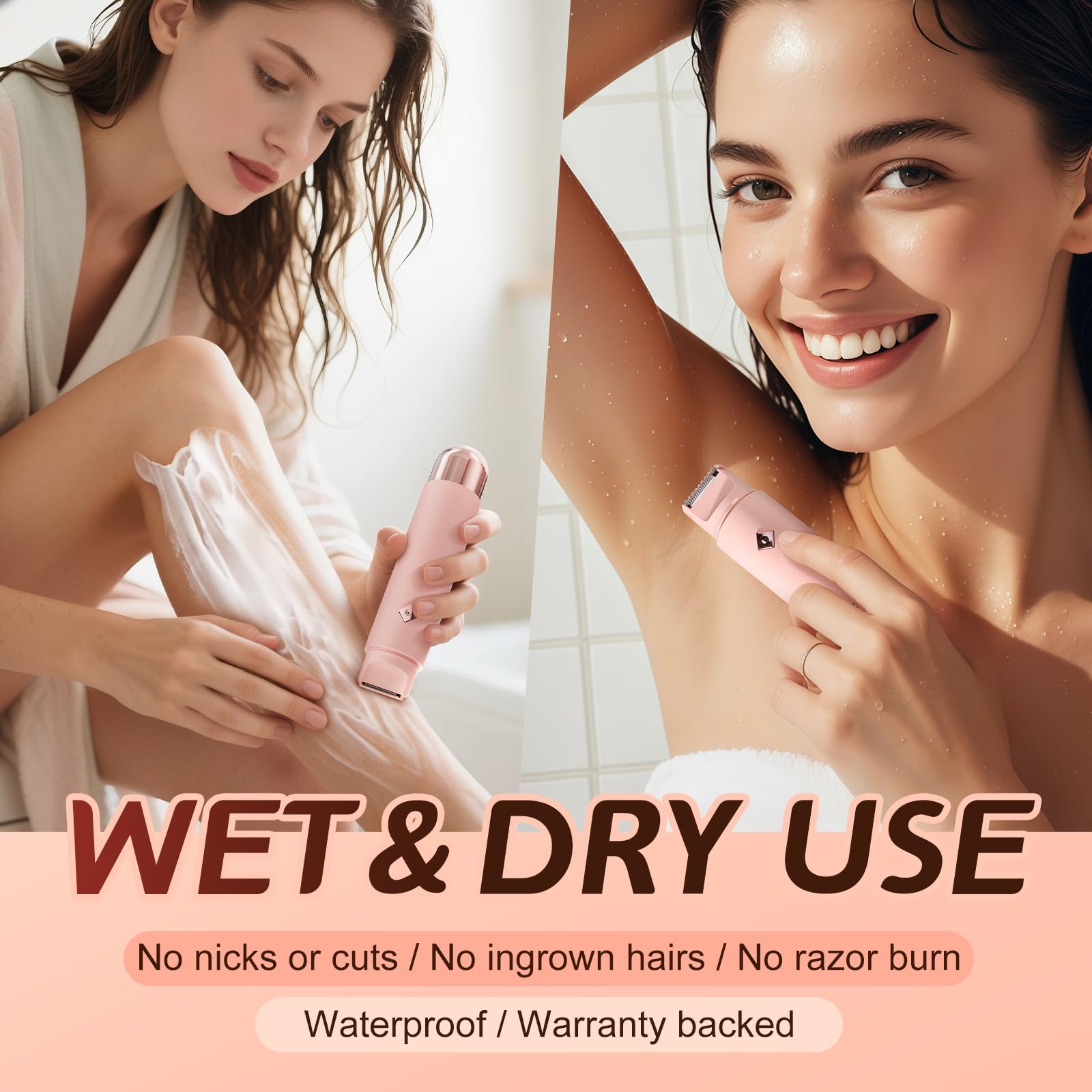 WOLLEA all-in-1 grooming covers face to bikini line for at-home routine