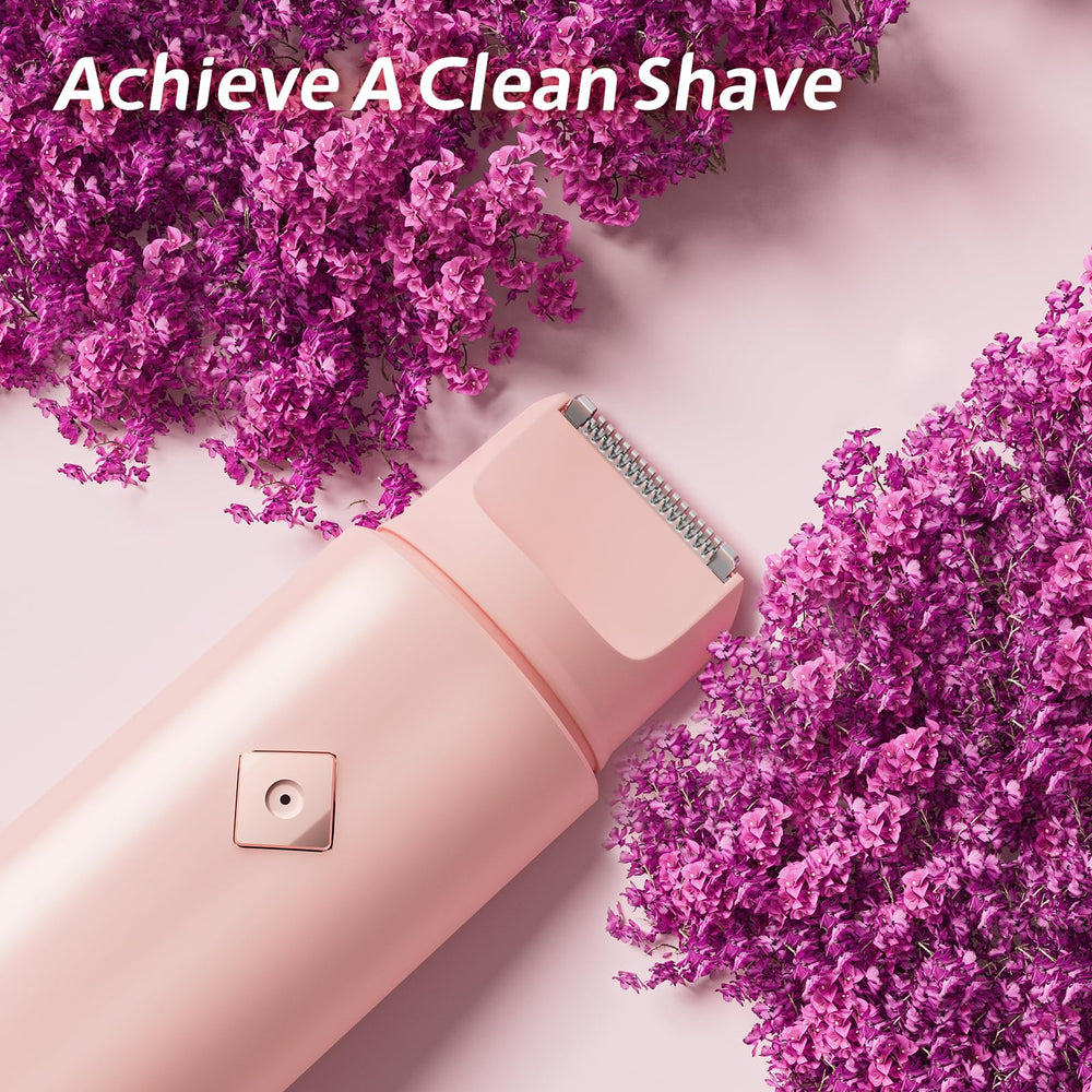 WOLLEA dual-head razor closeup highlights gentle blades for sensitive skin