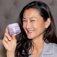 Womaness Overnight Magic cream swatch on skin shows fast absorption