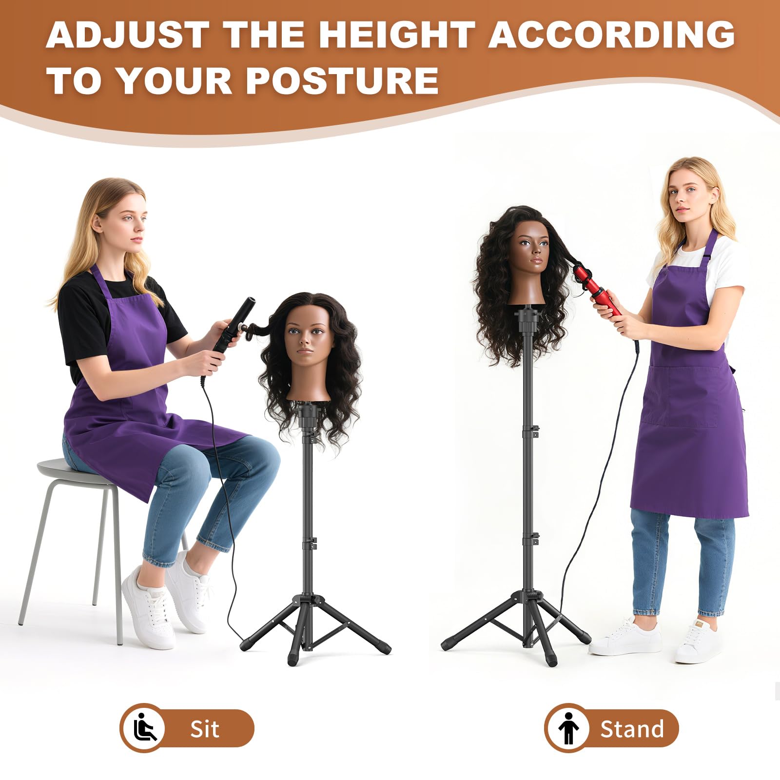 Womnwomn compatible with foam blocks and canvas heads