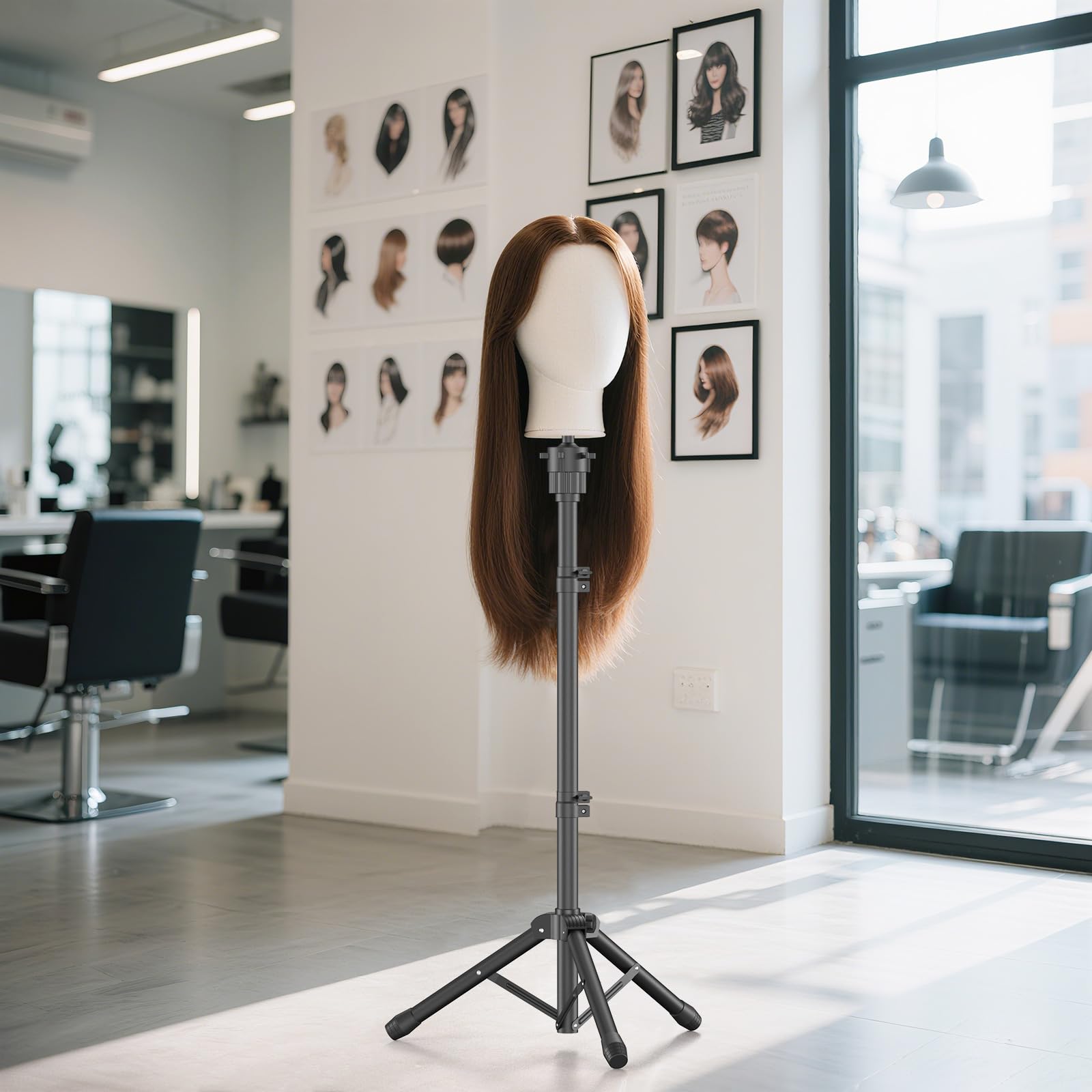 Womnwomn wig stand head not included note for training setups