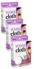 Wonder Cloth Pack3 soft fibers closeup for gentle makeup removal.