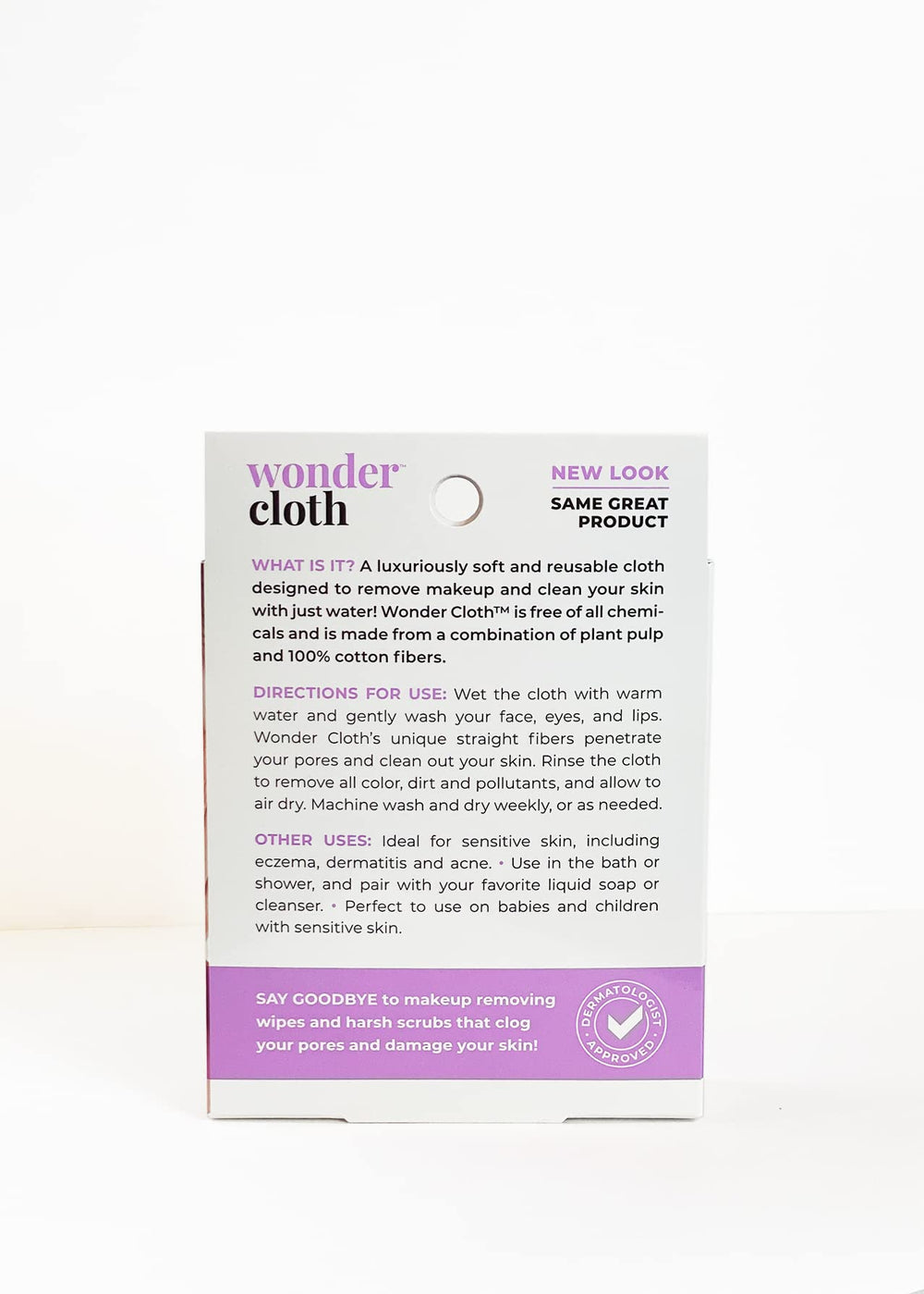 Wonder Cloth soft fiber closeup highlighting gentle exfoliation and skin-friendly texture