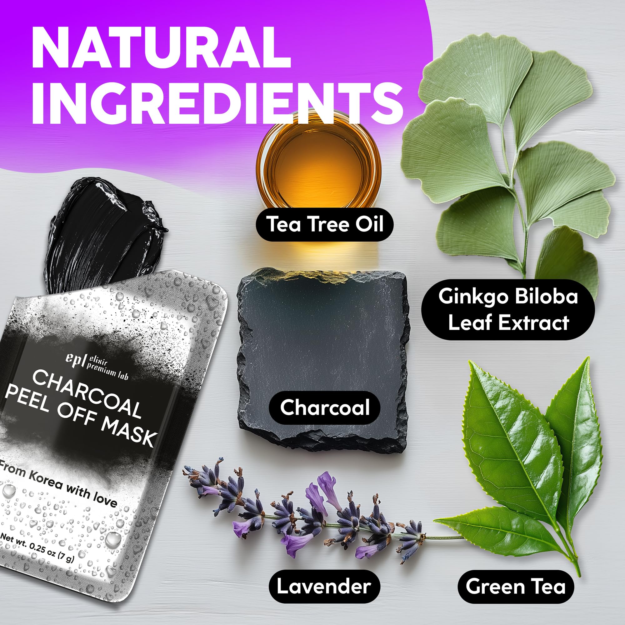 Wonder Family activated charcoal and botanicals for balanced, gentle cleansing and texture refinement.