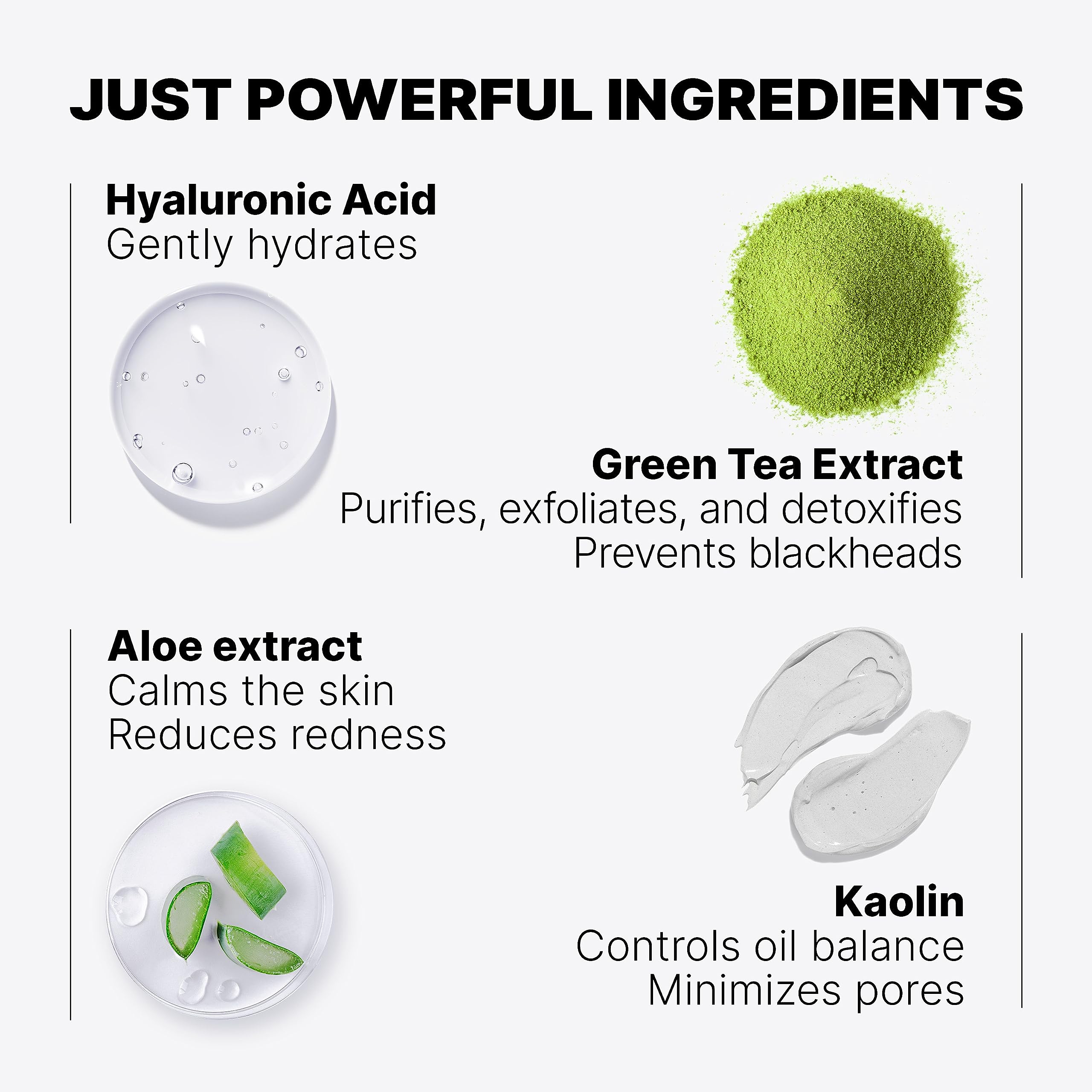 WONDER FAMILY Green Tea Mask Stick pore-cleanse visual shows how it targets buildup