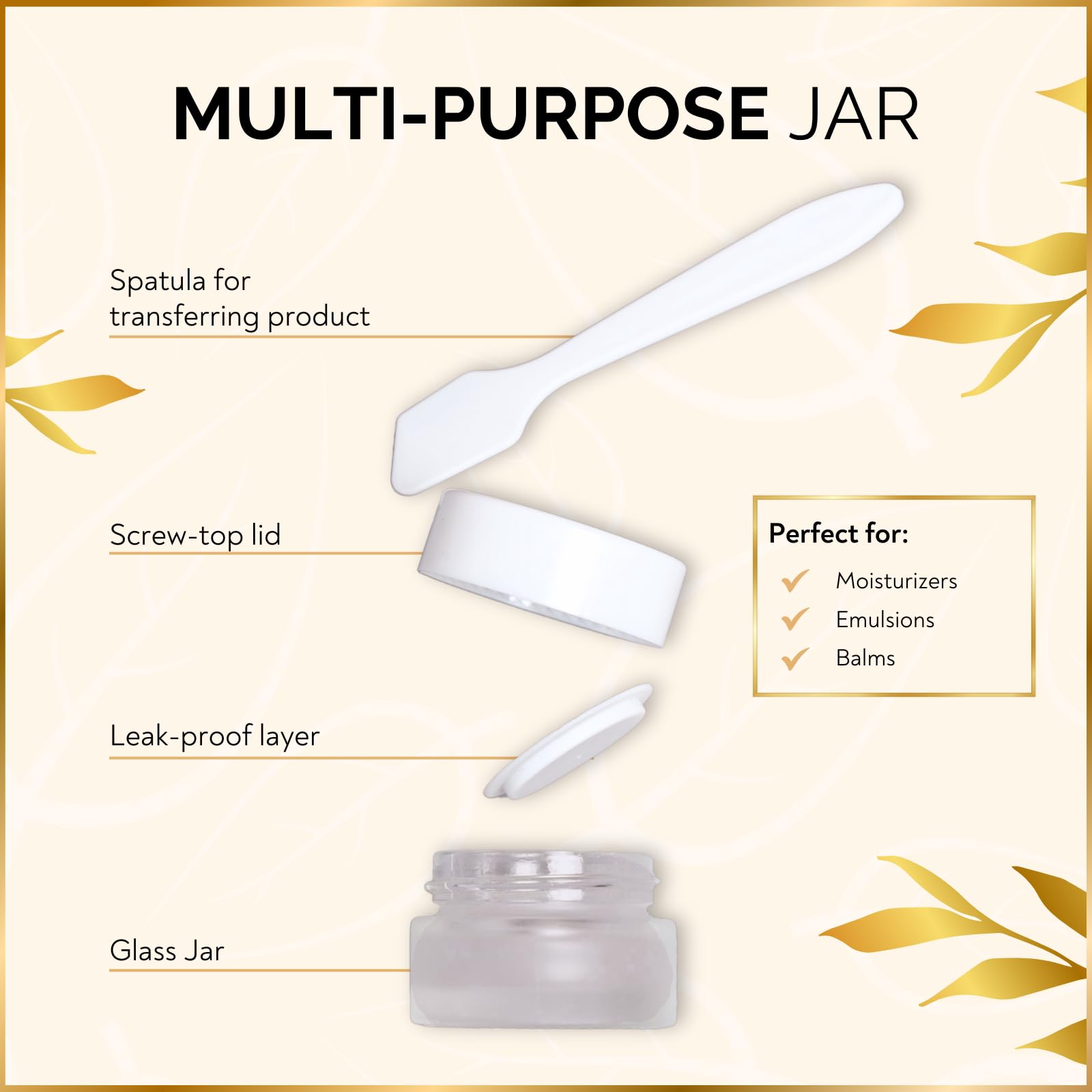 Wondercraft airless pump bottle; precise dispensing for serums and creams during trips