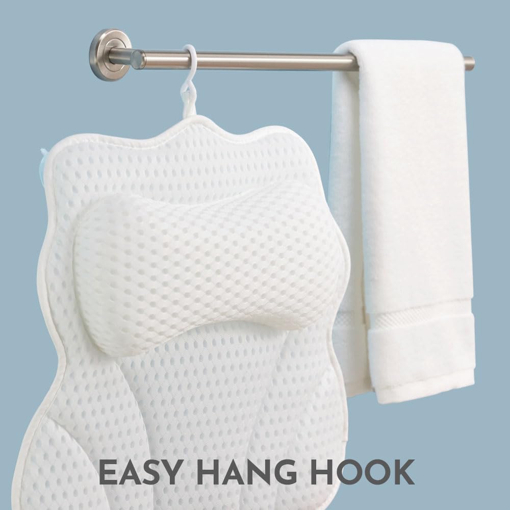 WONDERfoam easy-dry-hang-hook enables fast air drying after baths.