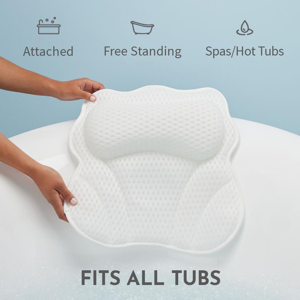 WONDERfoam universal-tub-fit adapts to most tub shapes for versatility.