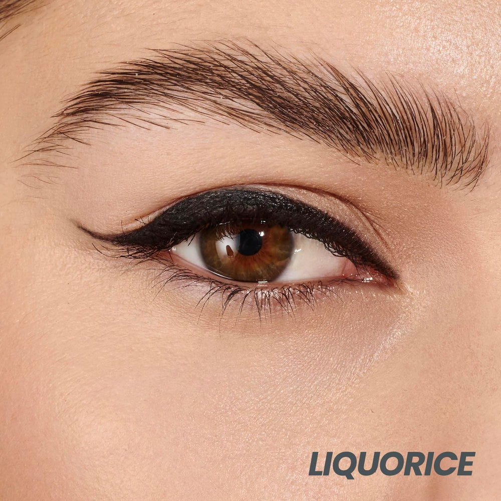 Wonderskin Eyeliner Pencil long-wear swatch illustrating day-to-night versatility.