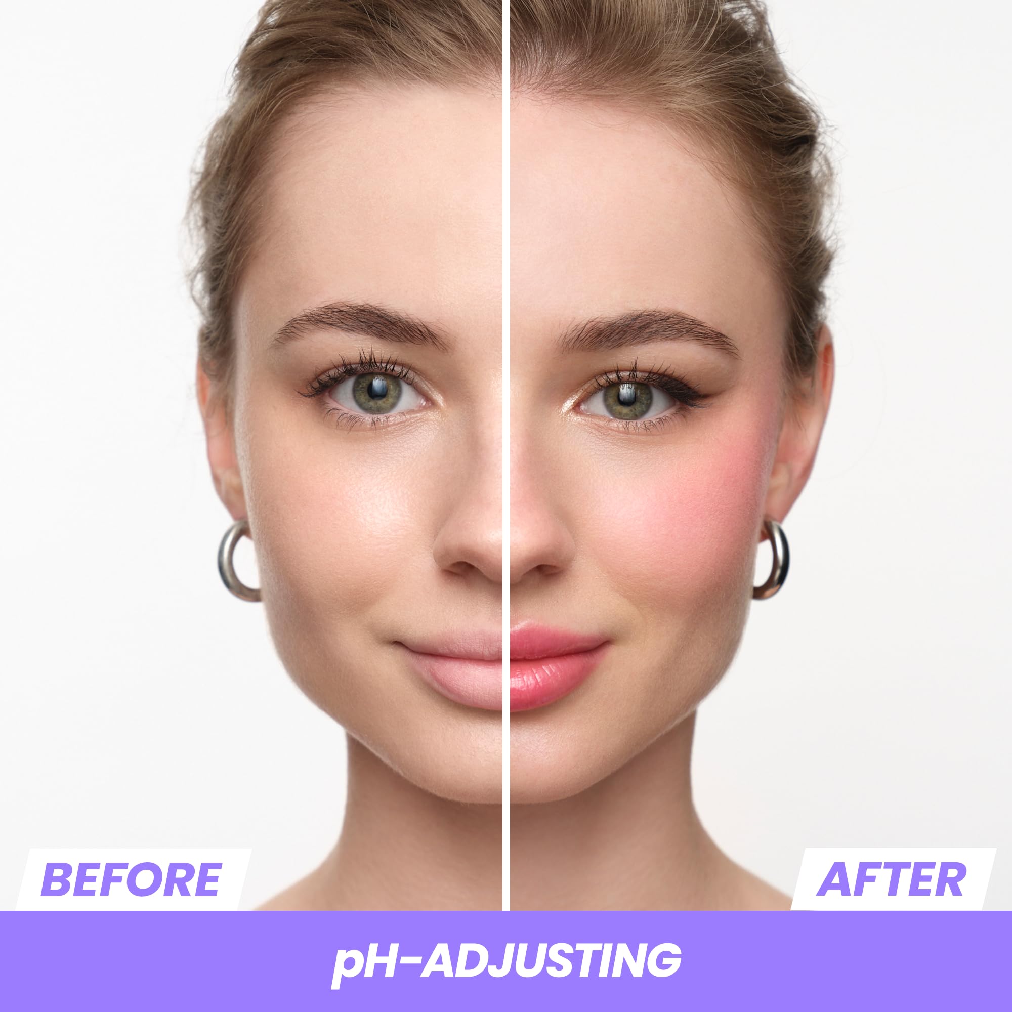 Wonderskin phlush color-change on skin with instant shade that fits complexion