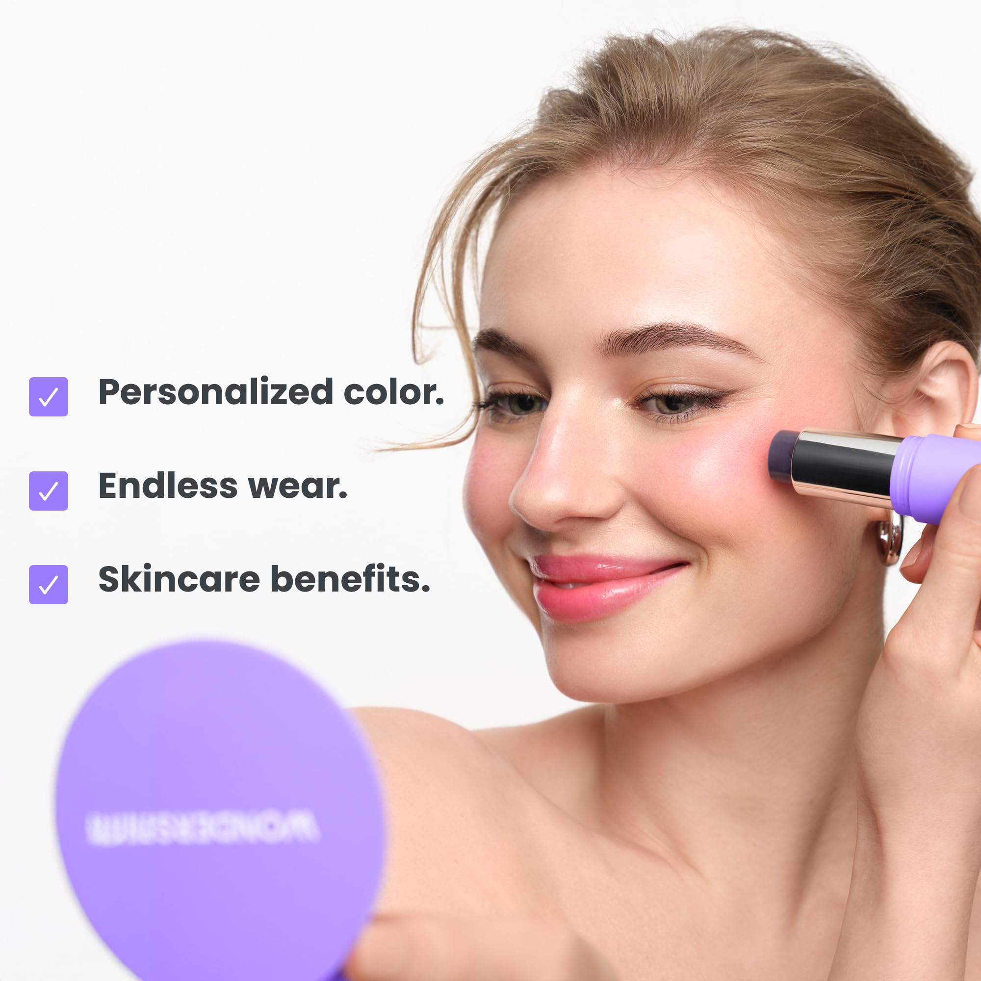 Wonderskin phlush packaging image for travel-friendly routine