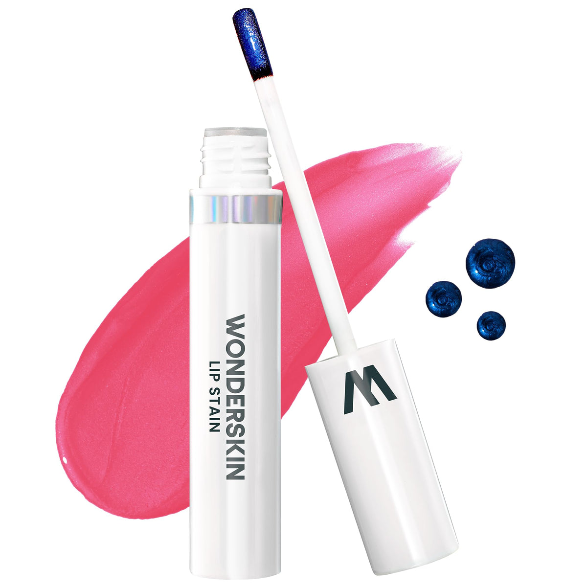 Wonderskin Wonder Blading long-lasting lip stain stays vivid through meals.