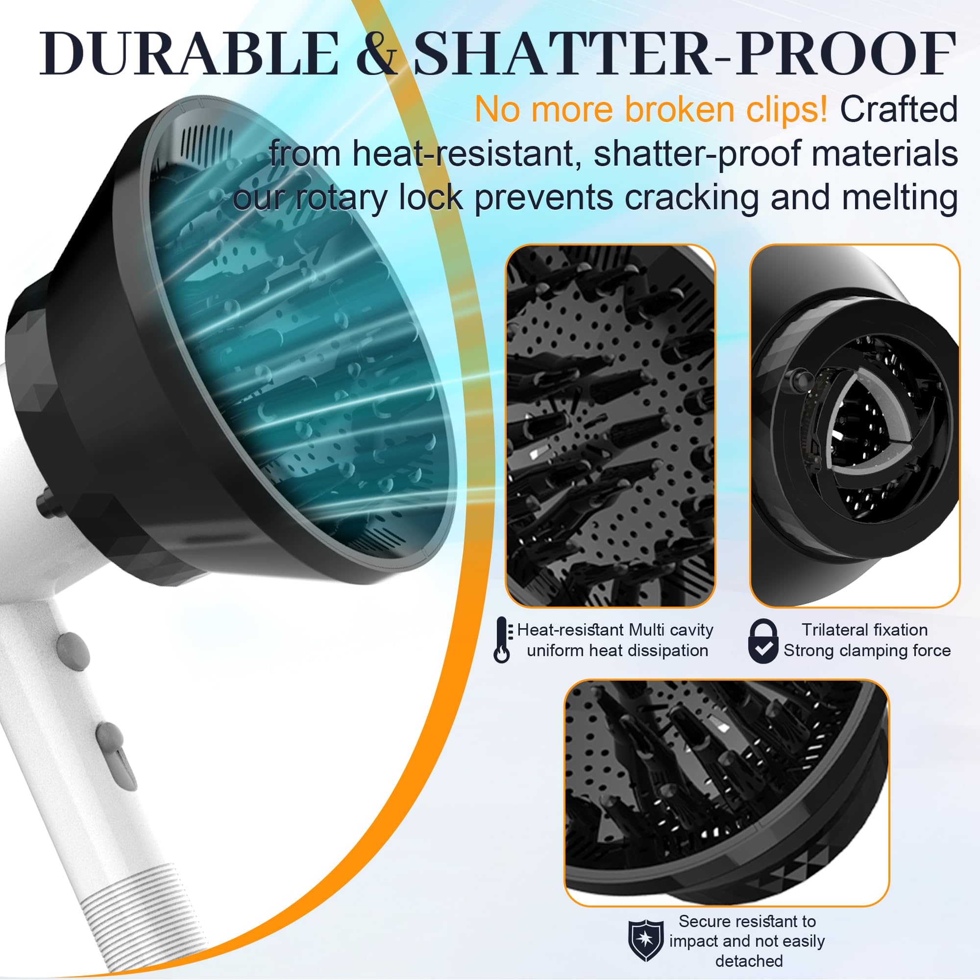Wondrokey diffuser defines curls with improved definition and curling pattern.