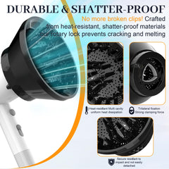 Wondrokey diffuser defines curls with improved definition and curling pattern.