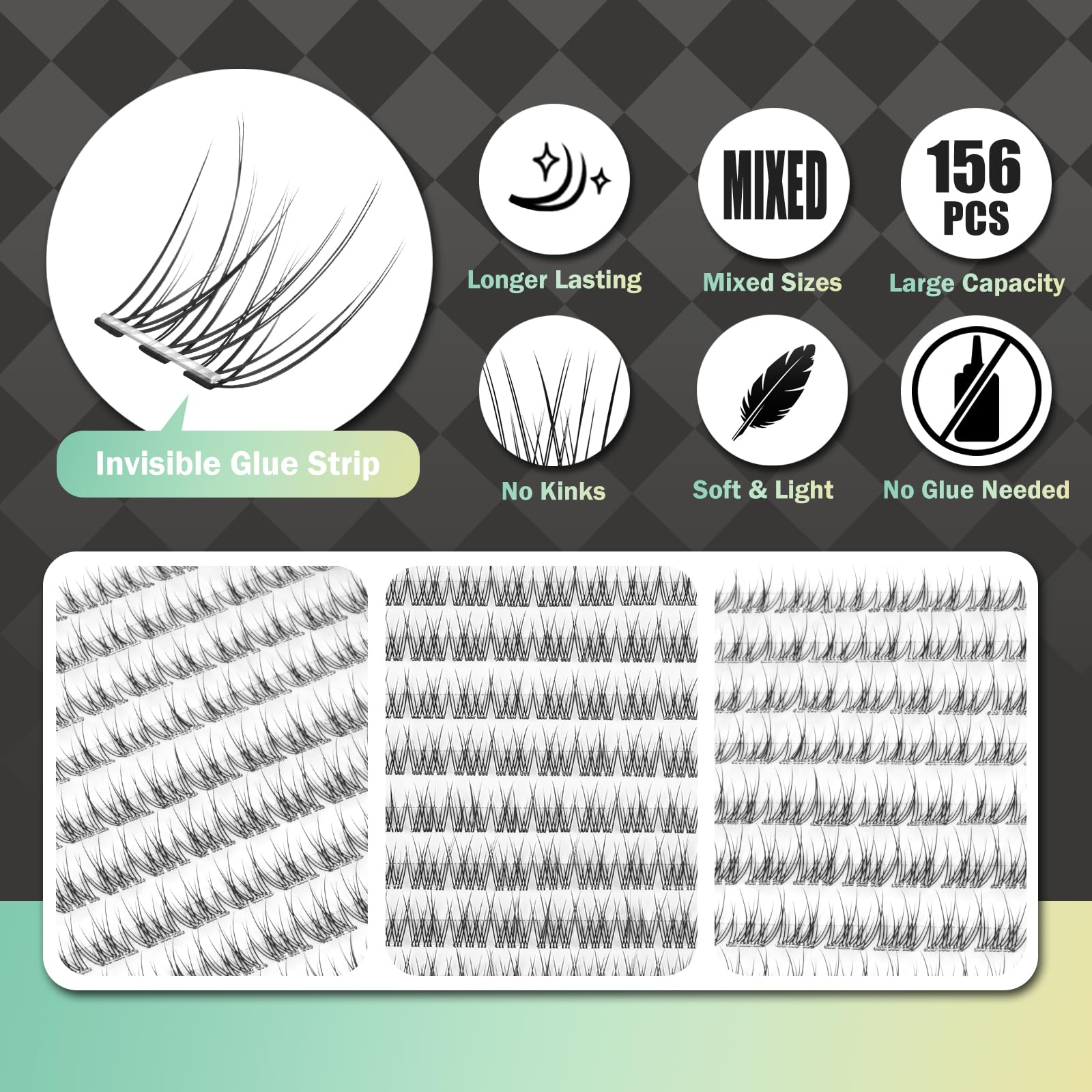 WONSIS beginner friendly pre adhesive lashes for safe, simple lash enhancement