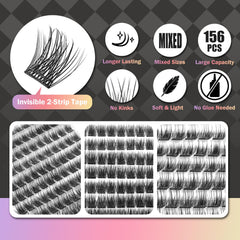 WONSIS invisible 2-strip tape detail for minimal visibility during wear