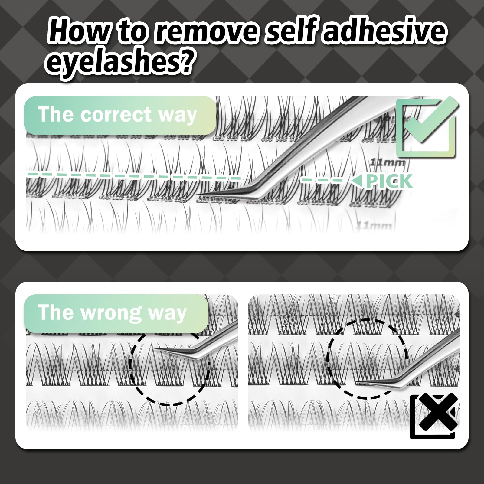WONSIS long lasting eyelash clusters designed to last up to 48 hours